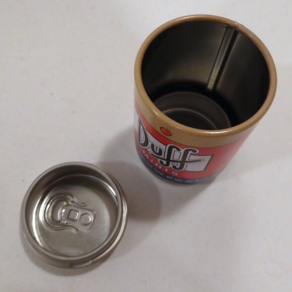 2004 THE SIMPSONS DUFF BEER EMPTY MINI ALUMINUM CAN MINT PACKAGE CONTAINER - Picture 9 of 9